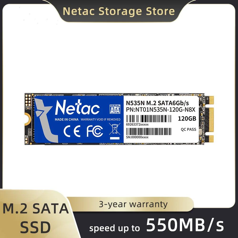 Netac M.2 SATA SSD 550 MB/s HD m.2 2280 SATA 3.0 Ʈ SSD ϵ ̺ ũ, AHCI  ָ Ʈ ̺ N535N